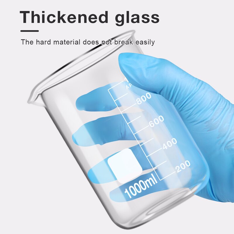 Glass Beaker Factory - OEM/ODM Custom Laboratory Supplies 500ML Glass Beaker Transparent Thickened with Scale