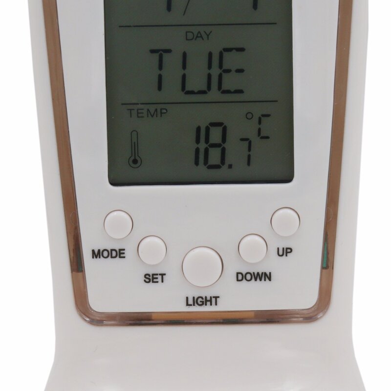 LCD Digital Alarm Clock Manufacturer - OEM/ODM Custom LCD Digital Alarm Clock Blue Backlight Electronic Calendar Thermometer
