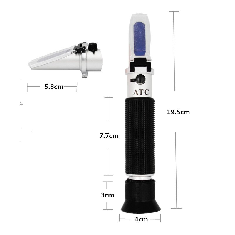 Aquarium Salt Refractometer Manufacturer - OEM/ODM Custom 0-10% Aquarium Salt Water Portable Salt Salinity Meter ATC