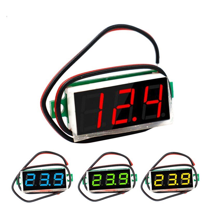 Digital Panel Voltmeter Manufacturer - OEM/ODM Custom LCD Digital Panel Voltmeter DC 2.4V-30V 0.28 Inch for Motorcycle Car
