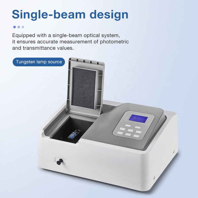 Spectrophotometer Manufacturer - OEM/ODM Custom Factory UV-Vis Analytical Spectrophotometry Equipment Single Beam