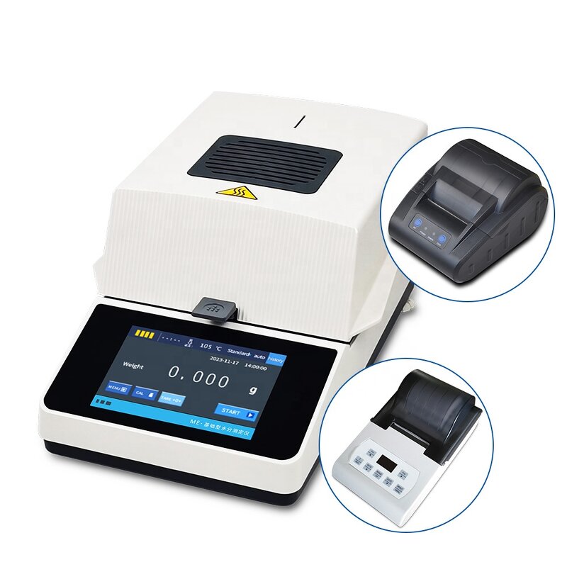 Moisture Analyzer Factory - OEM/ODM Custom Laboratory 110g10mg High Accuracy Touch Screen Moisture Content Analyzer