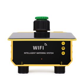 Wifi Solar Water Timer Manufacturer - OEM/ODM Custom Wholesale New Design Wifi Solar 2 Outlets Water Timer Garden