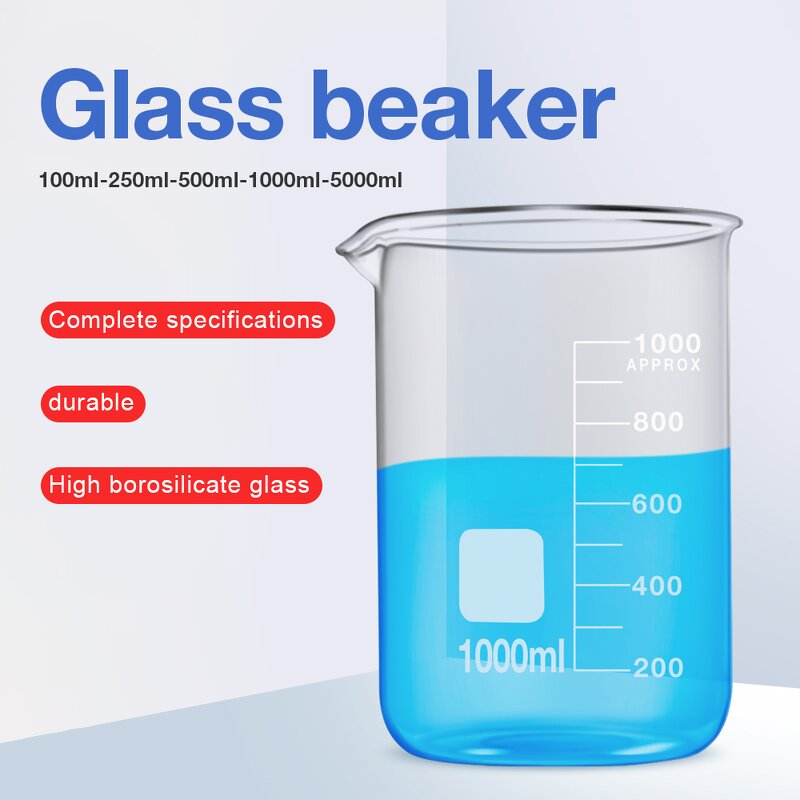 Quartz Glass Beaker Factory - OEM/ODM Custom Heat Resistant Glass Beakers Lab Glassware 100ml Quartz Glass Beaker