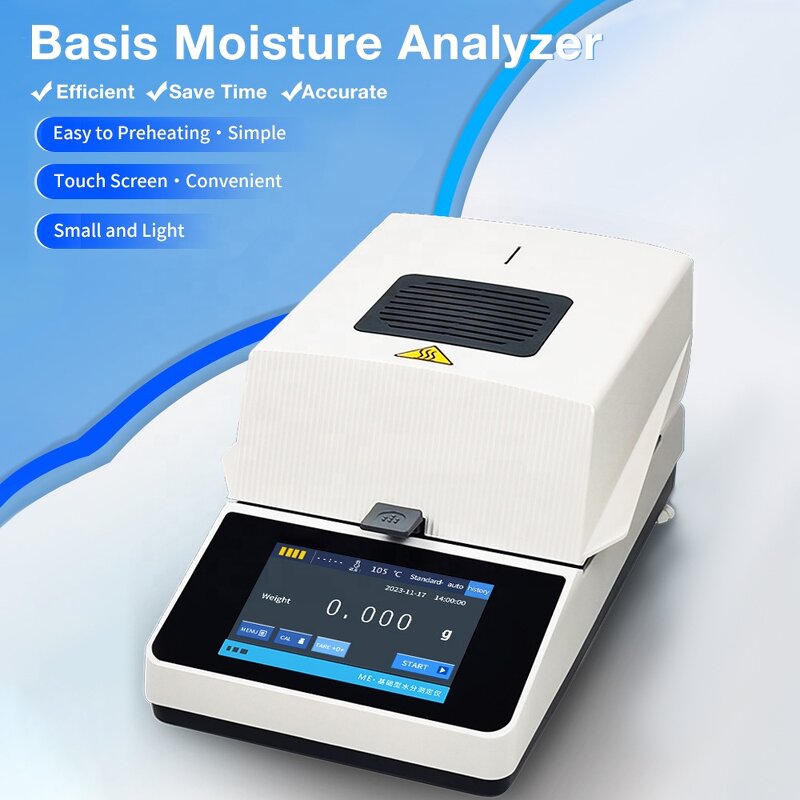 Moisture Analyzer Factory - OEM/ODM Custom Laboratory 110g10mg High Accuracy Touch Screen Moisture Content Analyzer