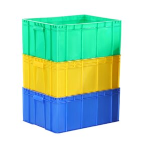 Plastic Logistics Crate Manufacturer - OEM/ODM Custom Wholesale Large Logistics Week Crate Solid Style Rectangular Box