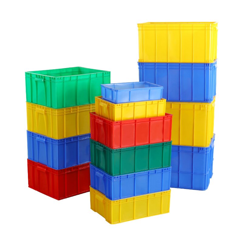 Plastic Logistic Storage Crate Factory - OEM/ODM Custom Durable Large Recyclable Turnover Box Stackable Plastic Crate