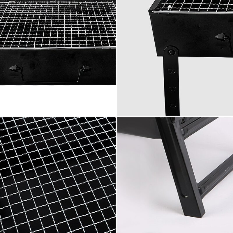 Outdoor BBQ Grill Factory - OEM/ODM Custom Outdoor Portable Korean Carbon Barbecue Stove Metal Folding BBQ Grill