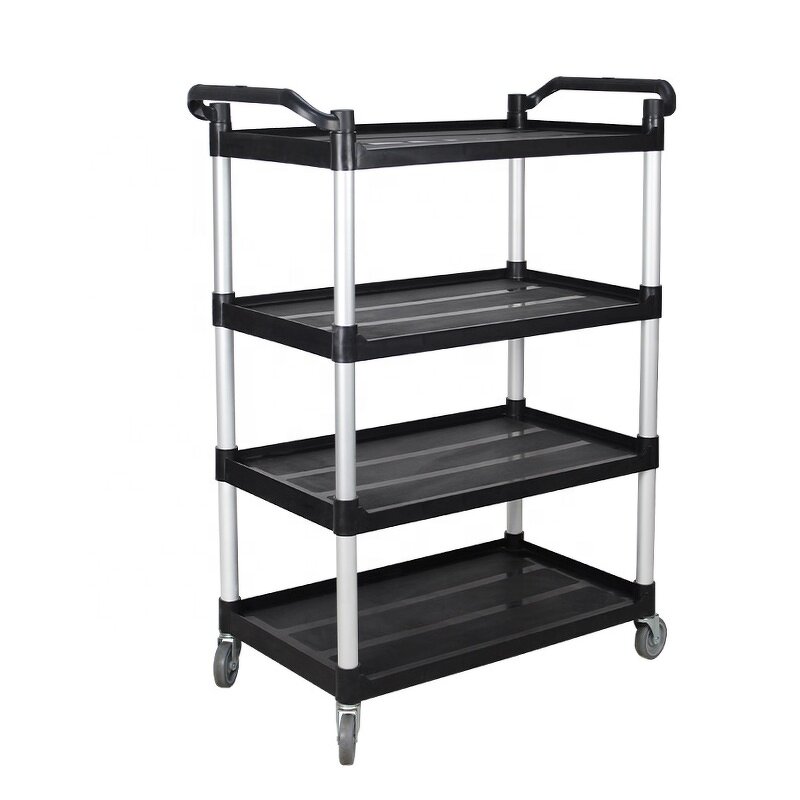 Commercial Kitchen Food Service Cart Factory - OEM/ODM Custom Commercial Kitchen Food Service Cart 3 Tier Utility Trolley