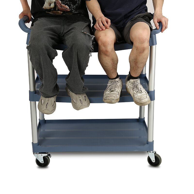 Plastic Storage Boxes Factory - OEM/ODM Custom 3 Tier Household Plastic Storage Boxes for Kitchen Hotel Mobile Trolley