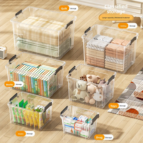 Pantry Organizer Box Factory - OEM/ODM Custom Large Capacity Clear Pantry Organizer Box Bin Containers with Lid