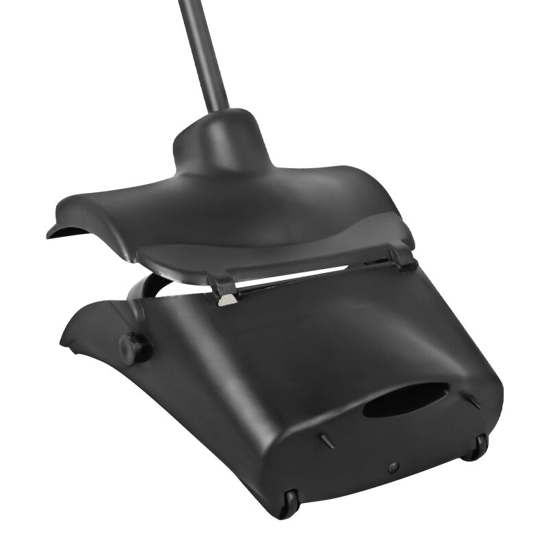 Broom Dustpan Set Factory - OEM/ODM Custom Black Plastic Broom Windproof Dustpan Set Household Cleaning Supplies