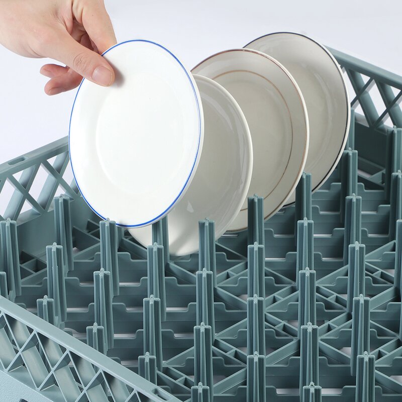 Dish Rack Manufacturer - OEM/ODM Custom Hot Sales Sustainable Non-Folding PP Dish Rack for Glass Tableware