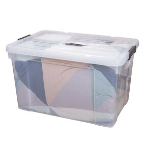 Plastic Storage Box Manufacturer - OEM/ODM Custom Transparent Plastic Storage Box with Handle and Wheels Wholesale