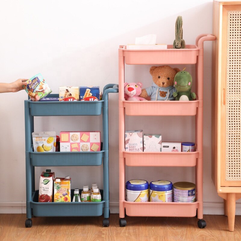 Kitchen Storage Rack Manufacturer - OEM/ODM Custom Hot Sale 3 Tier Rectangle Kitchen Storage Rack Plastic Basket Organizer