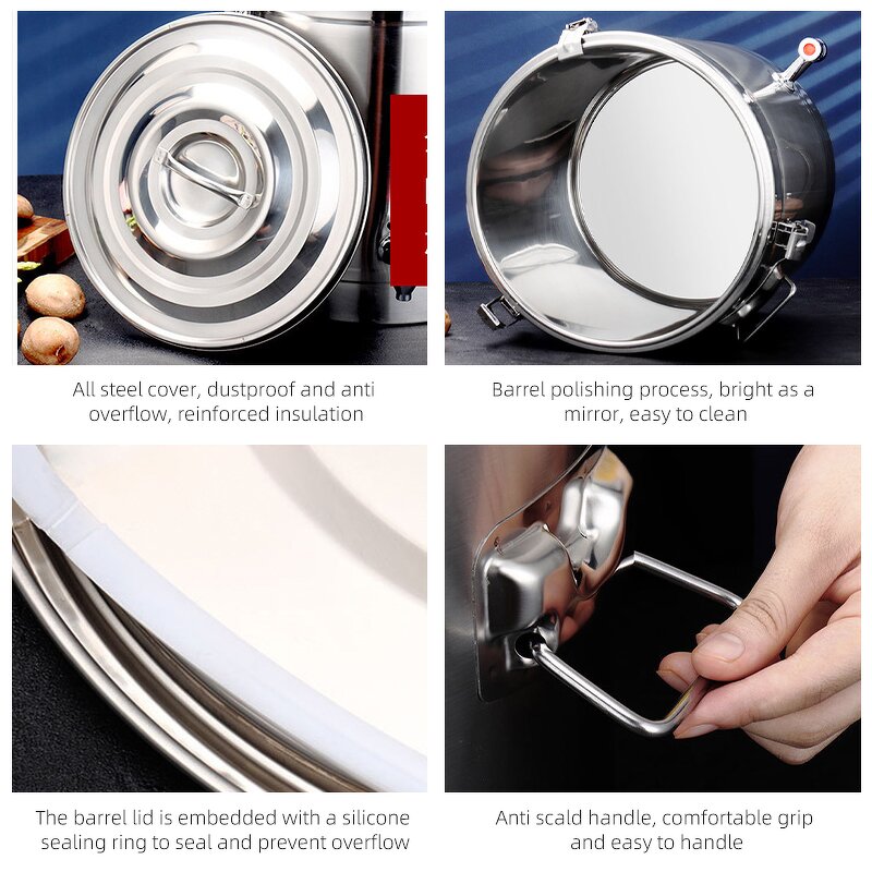 304 Stainless Steel Insulation Barrel Factory - OEM/ODM Custom High Quality 304 Stainless Steel Insulation Barrel Restaurant