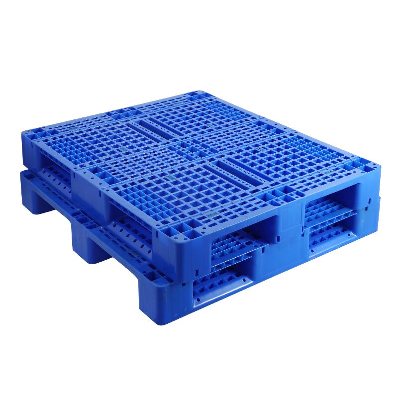 Euro Style Plastic Pallets Factory - OEM/ODM Custom Euro Style Single Faced 4 Way Entry Recyclable Plastic Pallets