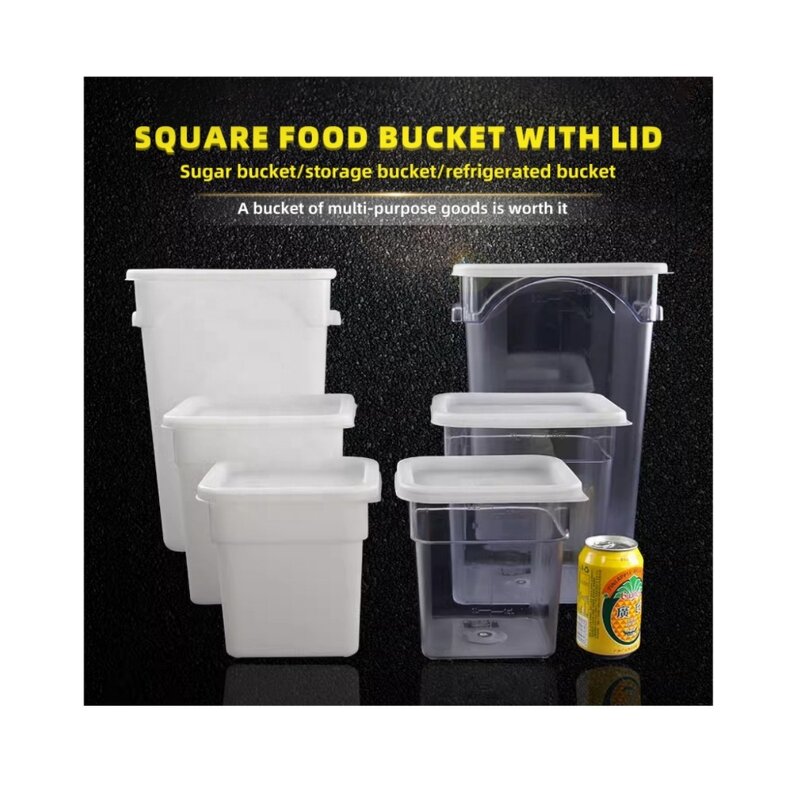 Plastic Ingredient Storage Box Manufacturer - OEM/ODM Custom 2L-22L Plastic PC Ingredient Storage Box Commercial Kitchen