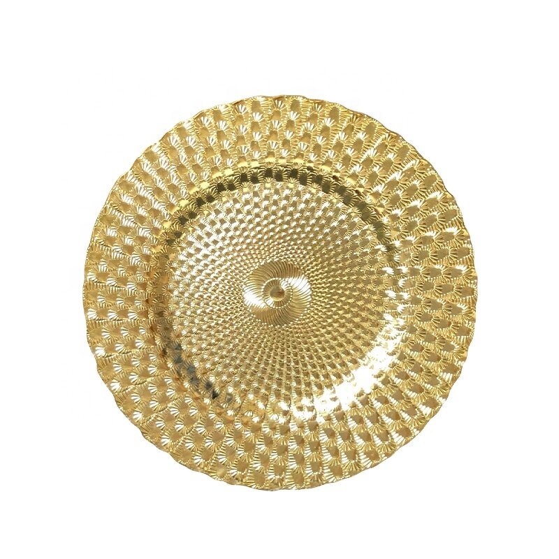 Charger Plates Manufacturer - OEM/ODM Custom Elegant Decorative Charger Plates Silver White Pink Rose Gold Black Wedding