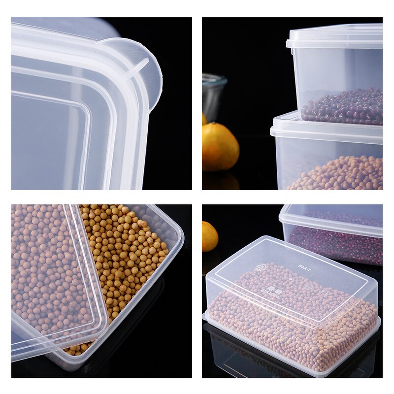 Fridge Organizer Manufacturer - OEM/ODM Custom Low Price Kitchen Transparent Fridge Organizer Plastic Food Storage Box