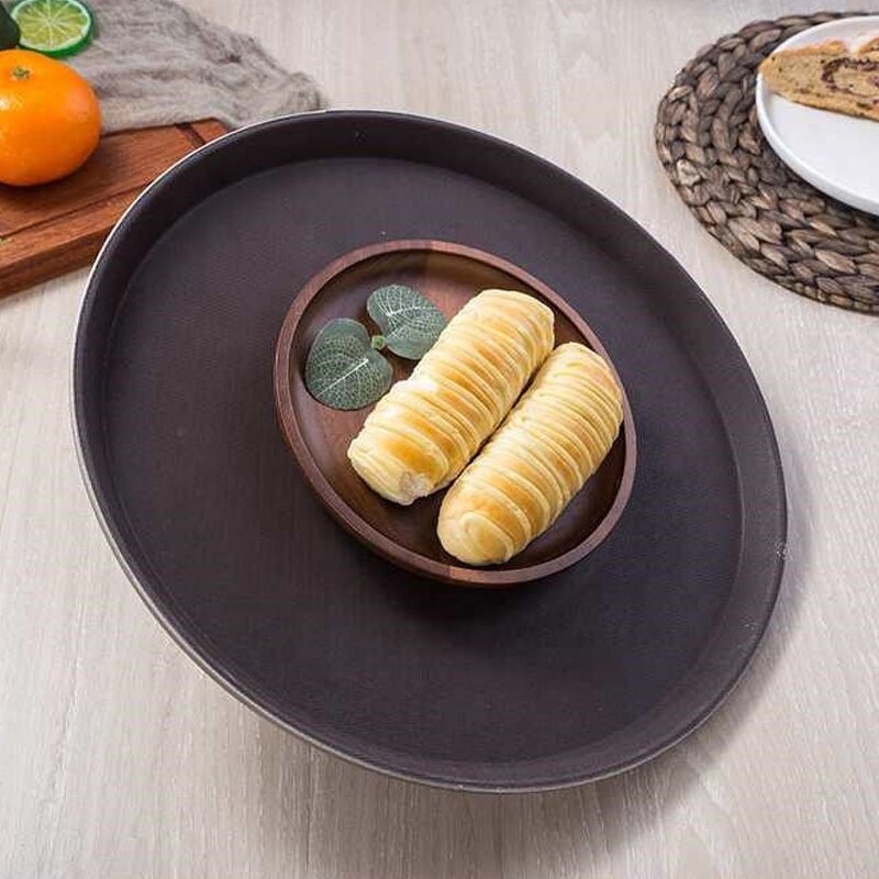 Skid Proof Service Tray Manufacturer - OEM/ODM Custom Skid Proof Service Tray Round Rectangle Anti Slip Serving Tray