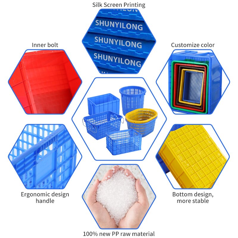 Rectangular Storage Boxes Factory - OEM/ODM Custom Durable Rectangular Storage Boxes Bulk Stocks Injection Molded PE