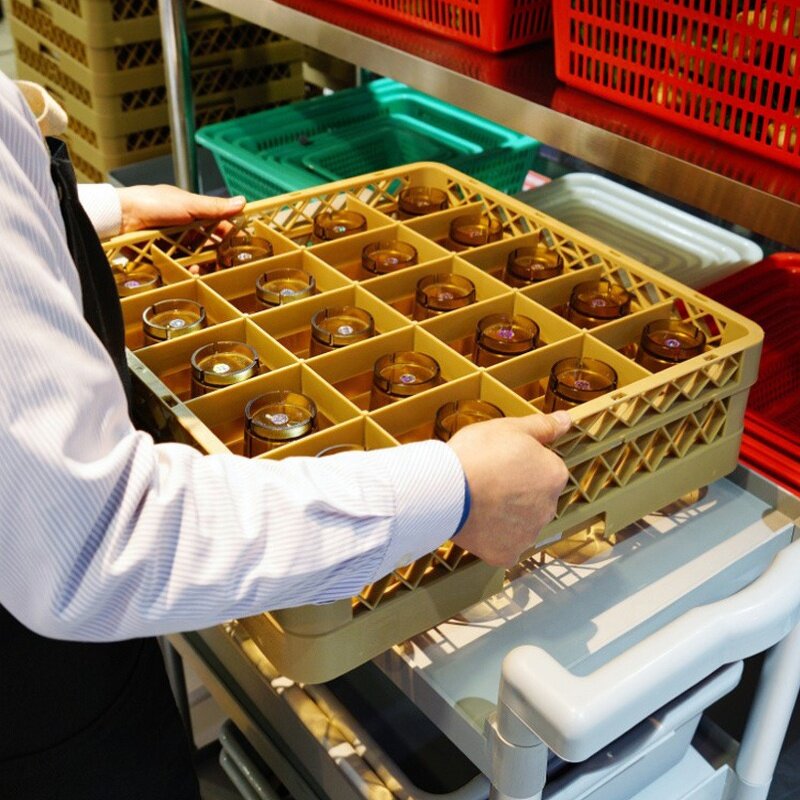 Plastic Rack Manufacturer - OEM/ODM Custom Storage Washing Rack Plastic Kitchen Drinking Glass Hotel Restaurant 6pcs