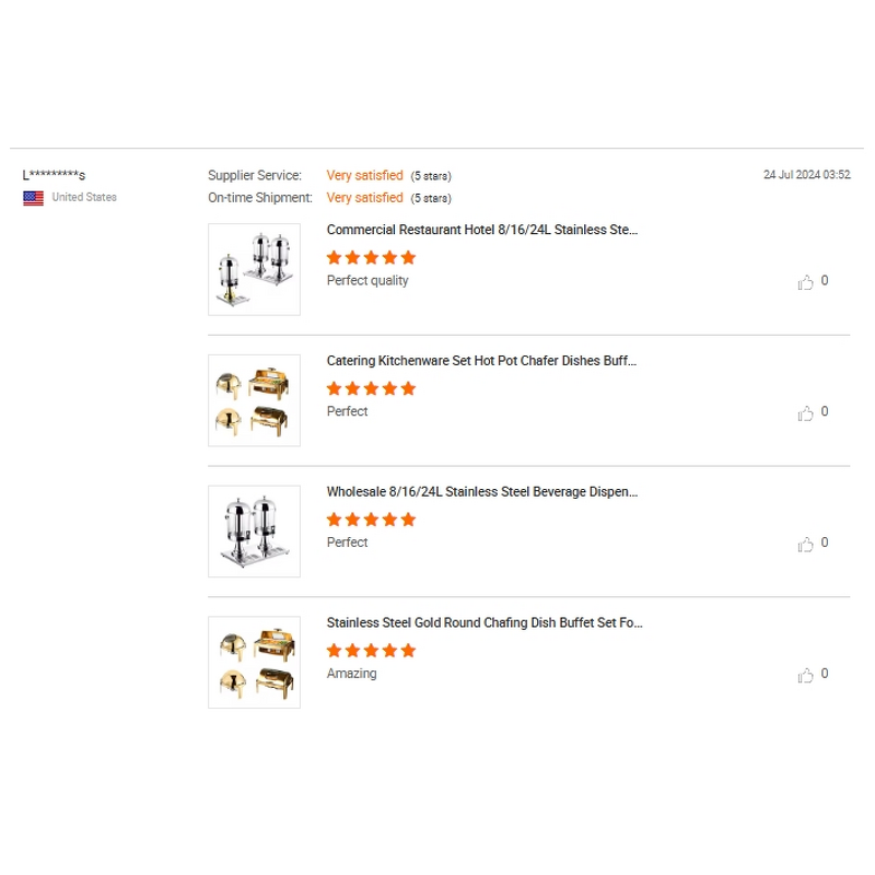 Hot Pot Chafer Set Factory - OEM/ODM Custom Luxury Gold Round Hot Pot Chafer Dishes Buffet Set with Stove