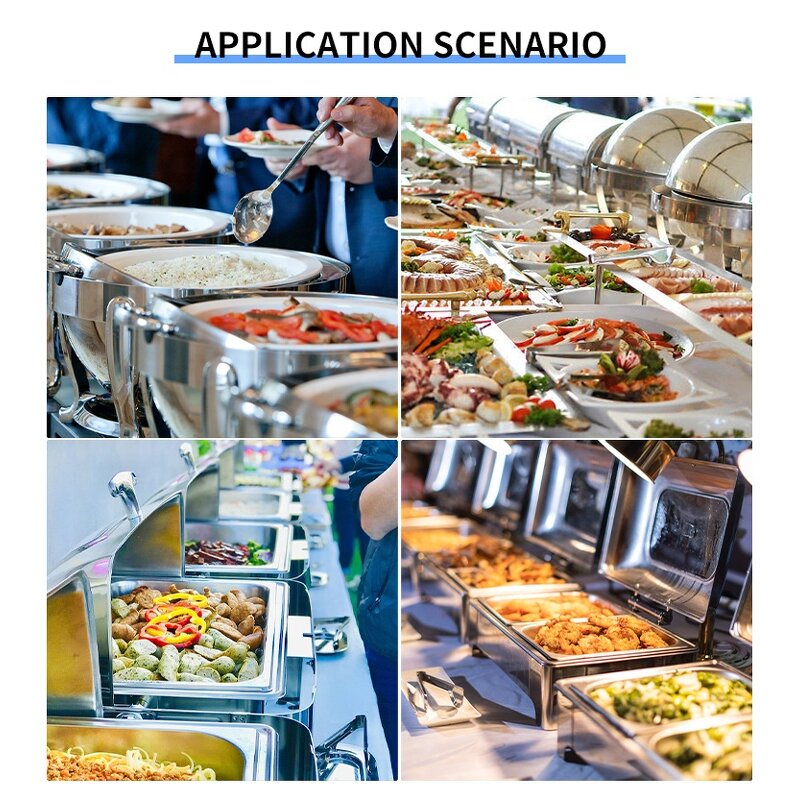 Hot Pot Chafer Set Factory - OEM/ODM Custom Hot Pot Chafer Dishes Buffet Set Chafing Dishes Buffet Stove Food Warmer