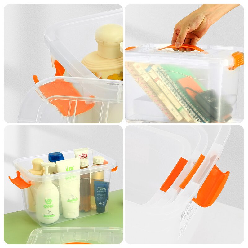 Plastic Storage Bins Factory - OEM/ODM Custom Multifunction Plastic Storage Bins on Sale Large Household Clothes PP Clear