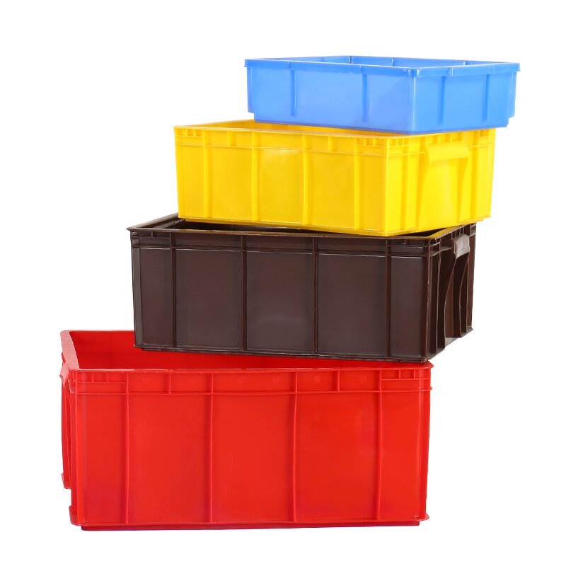 Plastic Logistic Storage Crate Factory - OEM/ODM Custom Durable Large Recyclable Turnover Box Stackable Plastic Crate