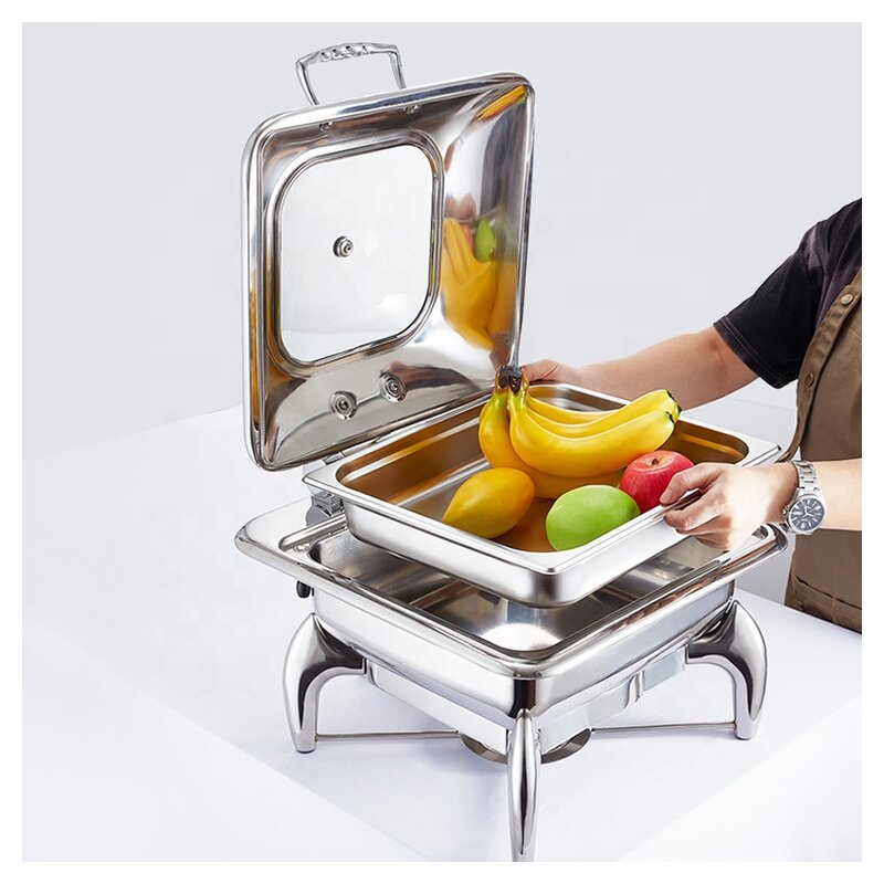 Round Chafer Dishes Set Manufacturer - OEM/ODM Custom Round Chafer Dishes Buffet Set Chefing Chafing Dishes Stainless Steel