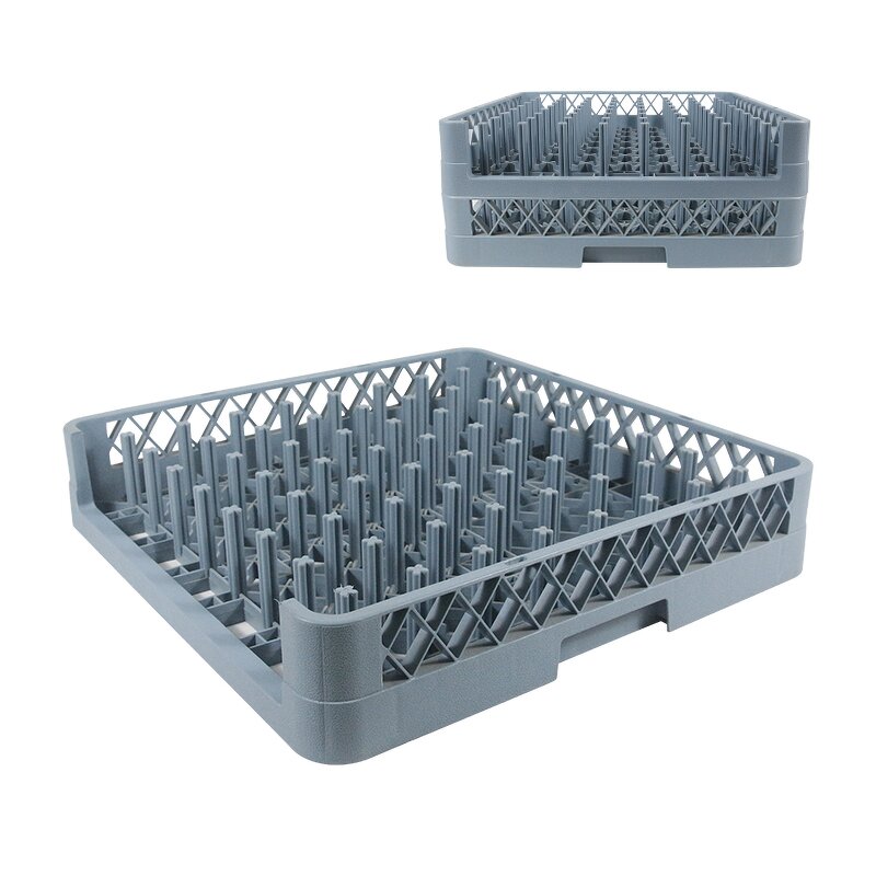 Plastic Dish Rack Factory - OEM/ODM Custom Restaurant Hotel Kitchen Plastic Dish Rack Flexible 64 Suit Basket