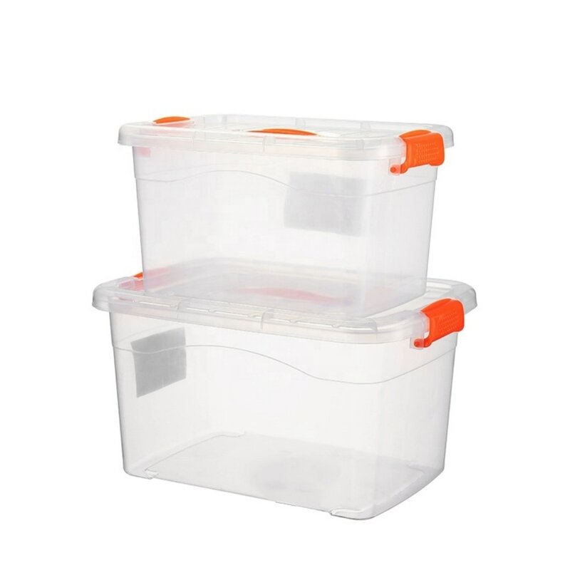 Clear Storage Container Factory - OEM/ODM Custom Wholesale Clear Storage Container Rectangle Box Handle Competitive Price