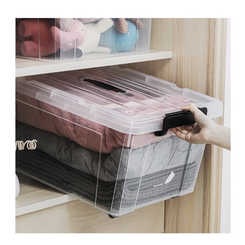Clear Storage Container Factory - OEM/ODM Custom Wholesale Clear Storage Container Rectangle Box Handle Competitive Price
