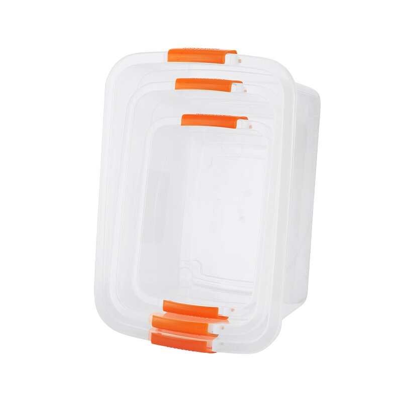 Plastic Storage Boxes Manufacturer - OEM/ODM Custom Plastic Storage Boxes with Handle Waterproof Moisture proof Transparent