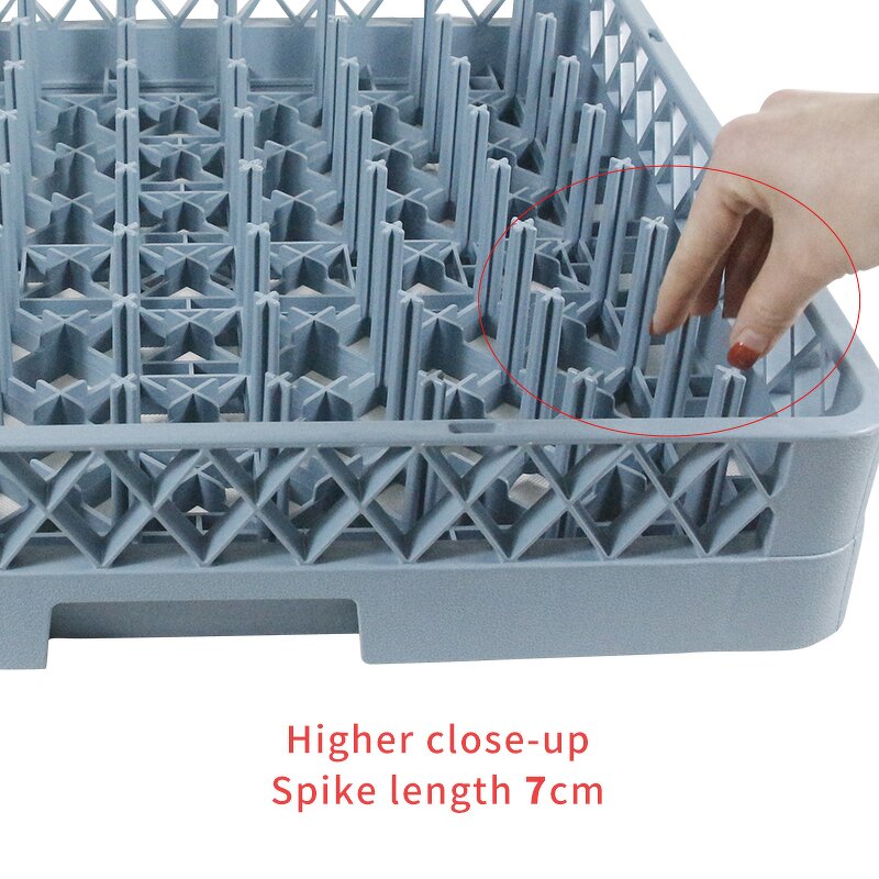 Plastic Dish Rack Factory - OEM/ODM Custom Restaurant Hotel Kitchen Plastic Dish Rack Flexible 64 Suit Basket