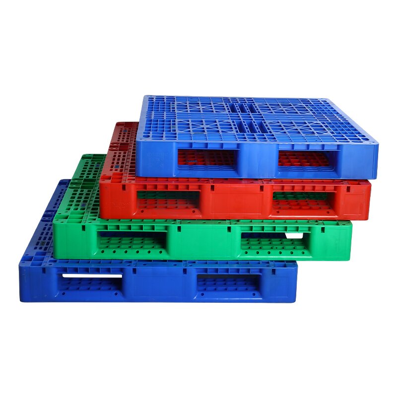 Recycled Plastic Pallets Manufacturer - OEM/ODM Custom Large 9 Feet Recycled Nestable Stackable Plastic Pallets 4 Way Entry