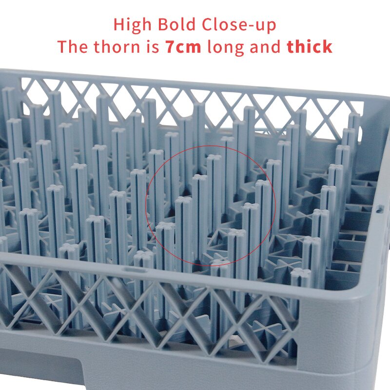 Plastic Dish Rack Factory - OEM/ODM Custom Restaurant Hotel Kitchen Plastic Dish Rack Flexible 64 Suit Basket