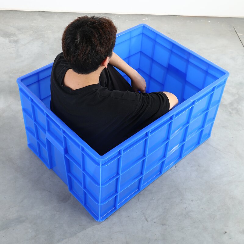 Plastic Logistics Crate Manufacturer - OEM/ODM Custom Wholesale Large Logistics Week Crate Solid Style Rectangular Box