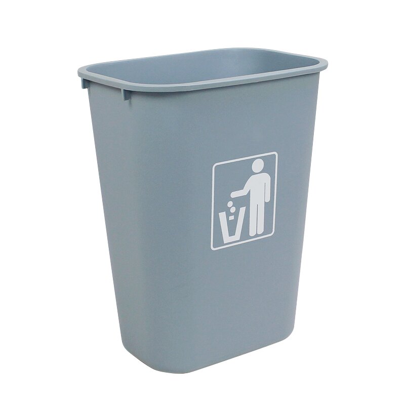 Trash Can Factory - OEM/ODM Custom Large Capacity 12L 24L 35L Trash Can Open Top Plastic Bathroom Waste Bin with Lid