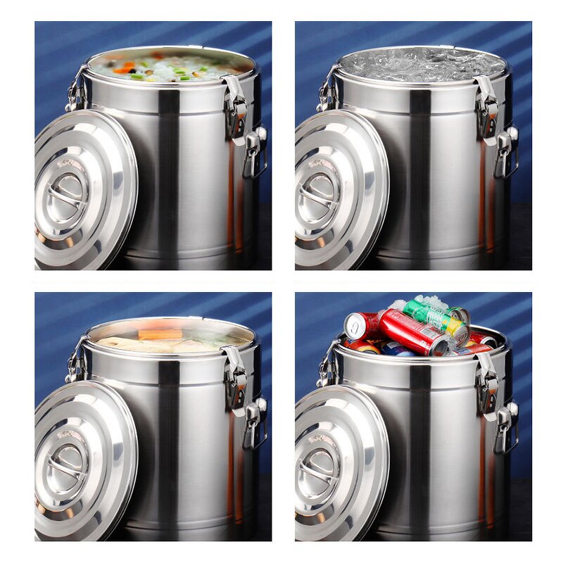 Stainless Steel Insulation Vacuum Bucket Manufacturer - OEM/ODM Custom Large Capacity 60L 100L Stainless Steel Insulation Bucket