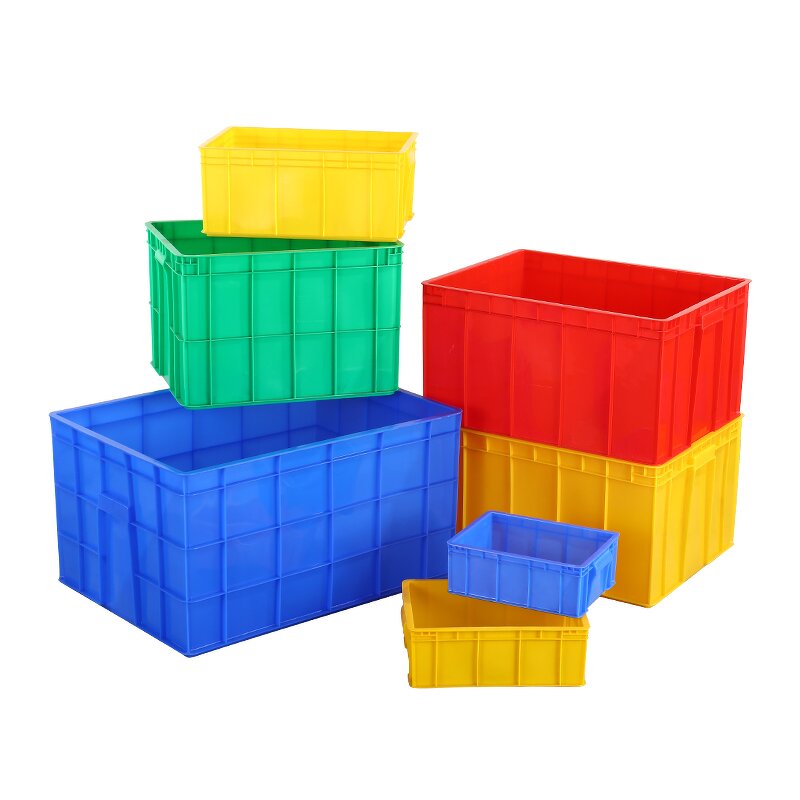 Plastic Logistics Crate Manufacturer - OEM/ODM Custom Wholesale Large Logistics Week Crate Solid Style Rectangular Box