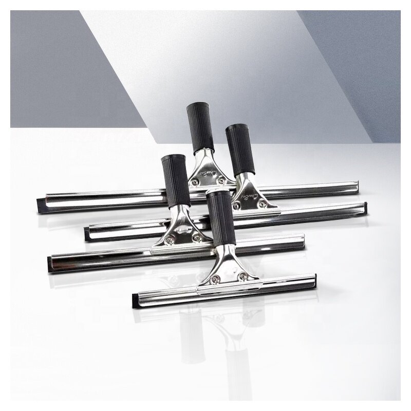 Stainless Steel Shower Squeegee Factory - OEM/ODM Custom Durable Stainless Steel Shower Screen Wiper Aluminum Handle