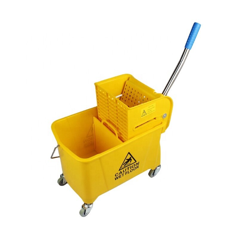 Wringer Trolley Factory - OEM/ODM Custom Factory Wholesale Hotel Wringer Trolley with 20L-36L PP Plastic Mop Buckets