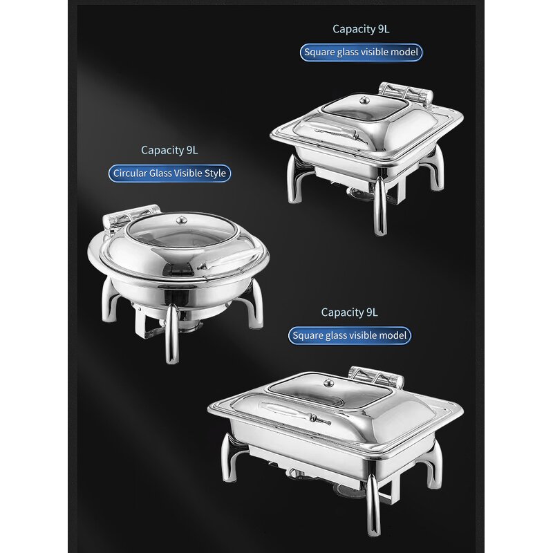 Chafing Dishes Buffet Stove Factory - OEM/ODM Custom New Design Chafing Dishes Buffet Stove Display Stand Food Warmer