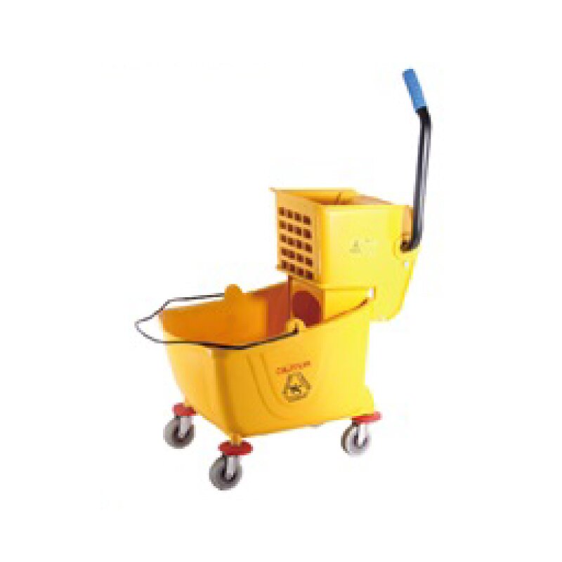 Mop Bucket Manufacturer - OEM/ODM Custom Industrial Office Size 20L Mop Bucket with Wheels Down Press for Floor