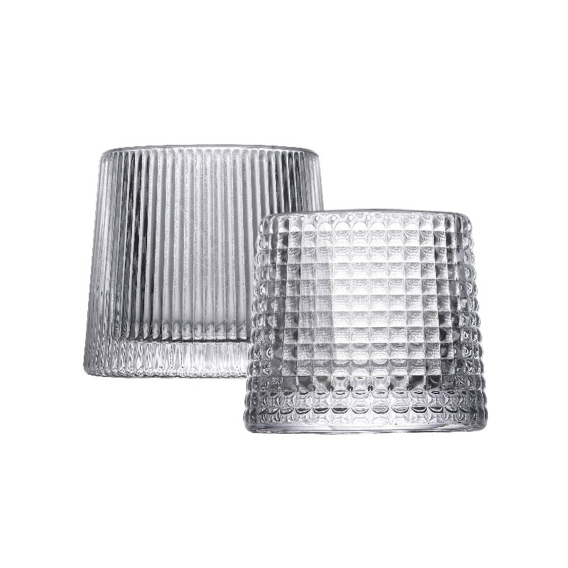 Whiskey Glass Manufacturer - OEM/ODM Custom High Quality Tilting Rolling Drinking Glasses Rock Trapezoid Whiskey Glass