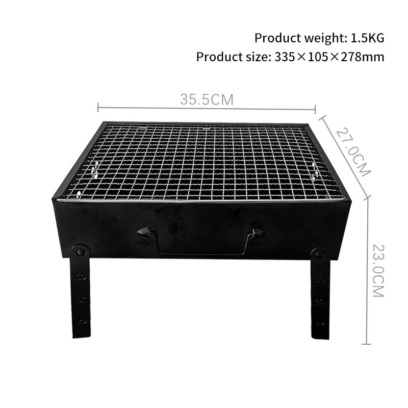 Outdoor BBQ Grill Factory - OEM/ODM Custom Outdoor Portable Korean Carbon Barbecue Stove Metal Folding BBQ Grill