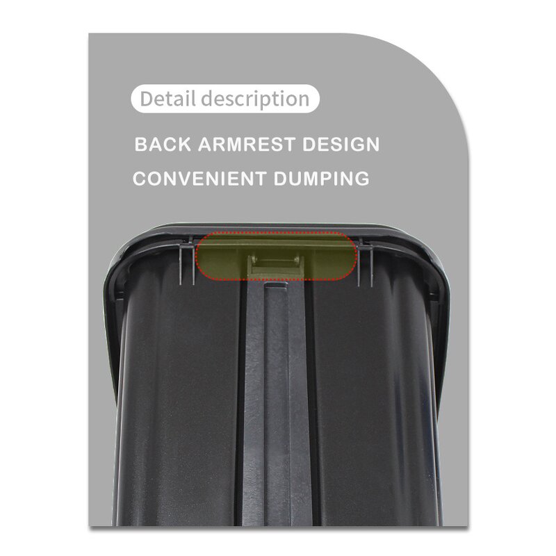 Kitchen Swing Top Trash Can Factory - OEM/ODM Custom Kitchen Household Double Barrel Plastic Swing Top Trash Can 20L 10L